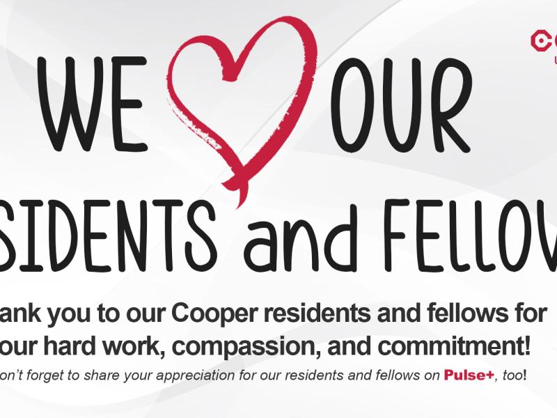 Celebrating Thank a Resident and Fellow Day