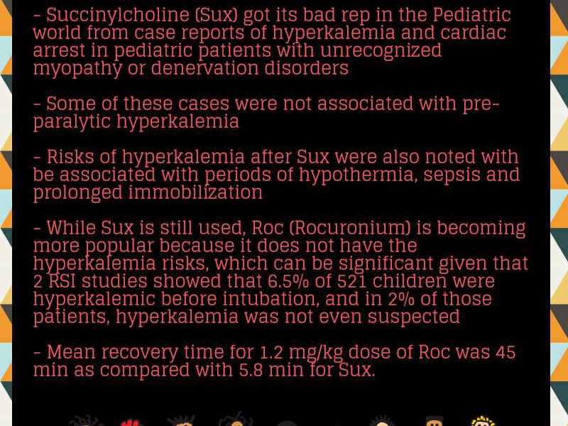 Does Sux Suck for Kids? Succinylcholine in the Pediatric Patient.